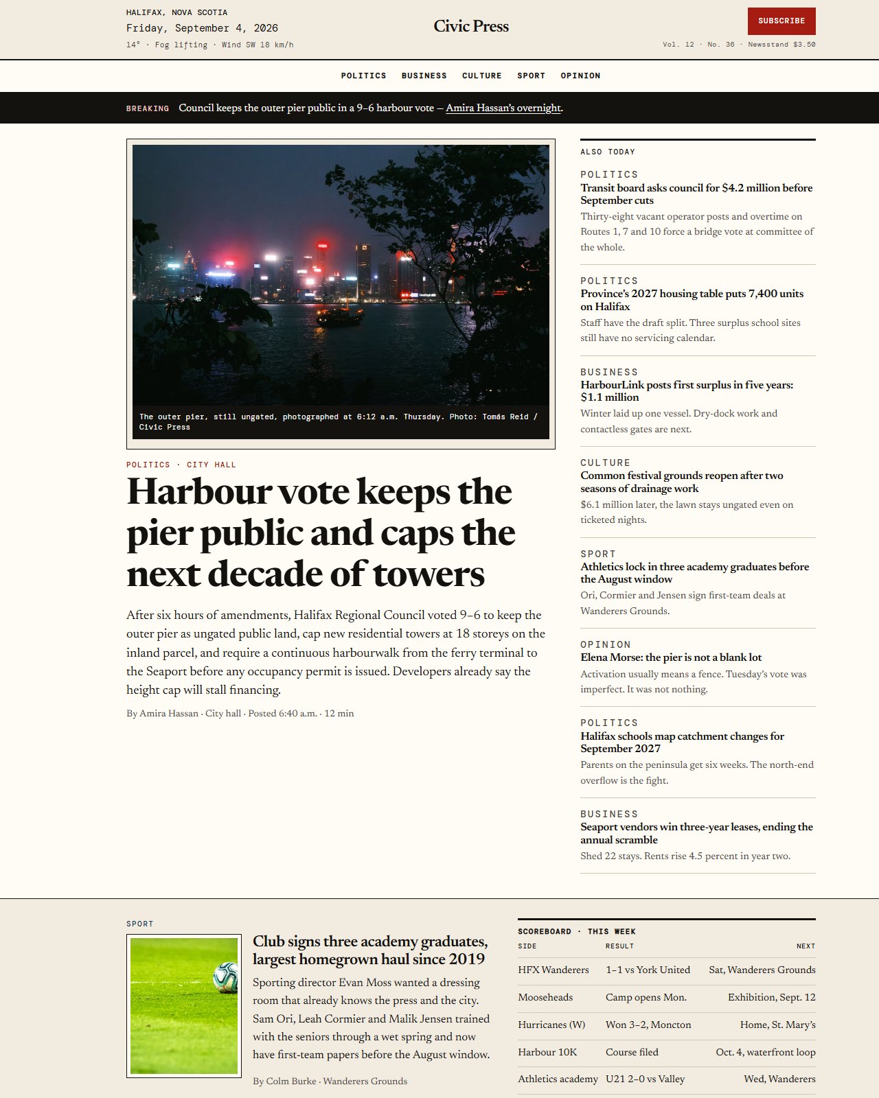 Civic Press — Magazine · Halifax