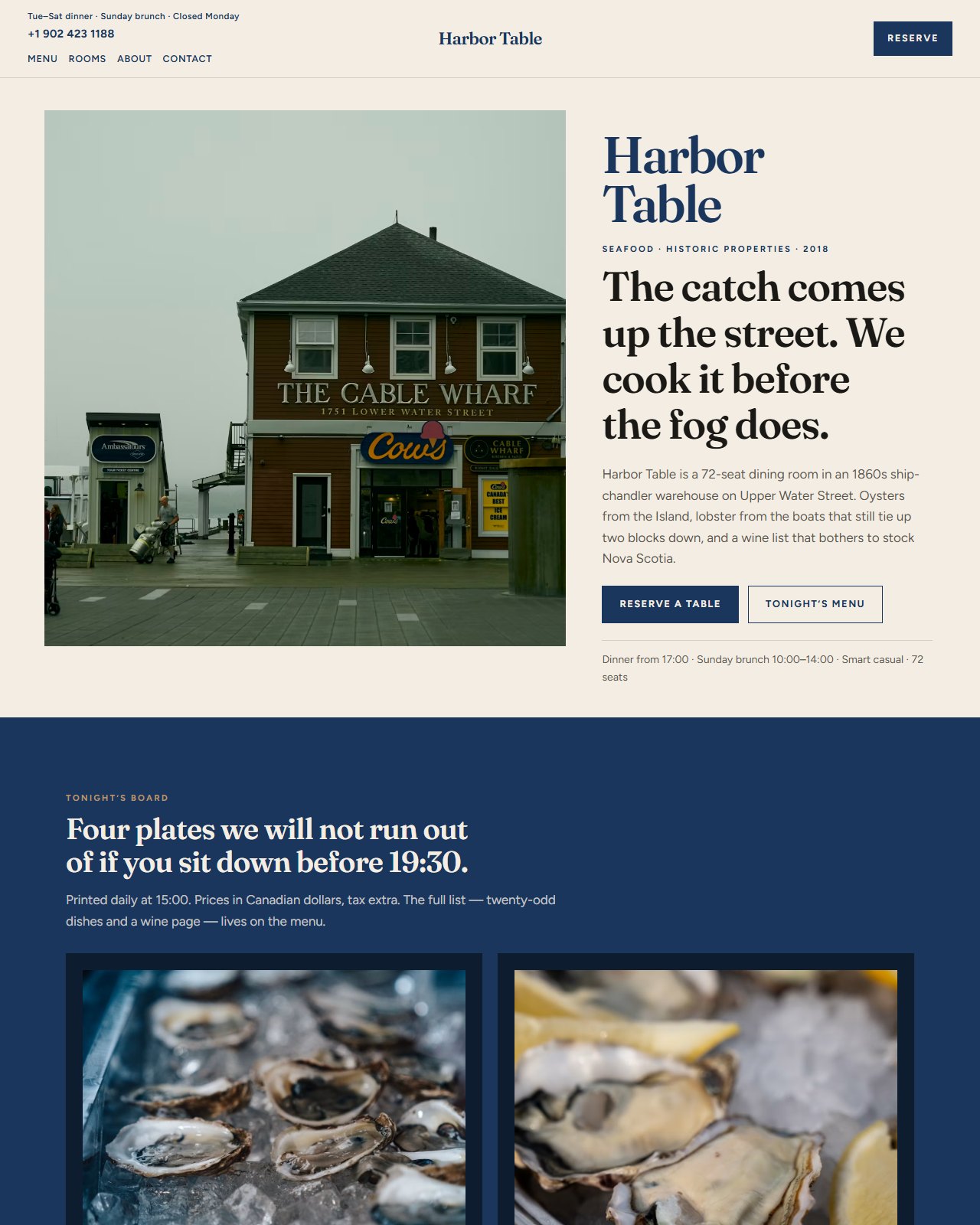 Harbor Table — Restaurant · Halifax