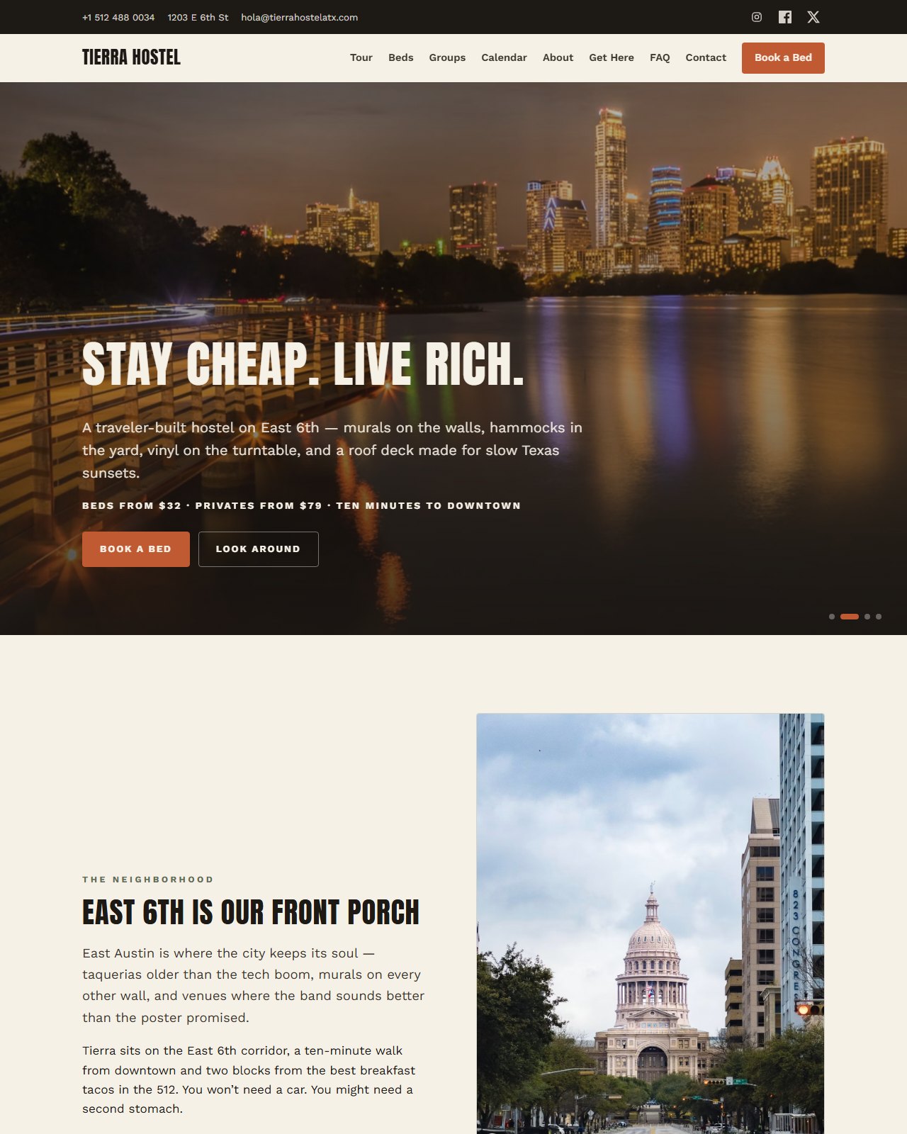 Tierra Hostel — Hostel · Austin